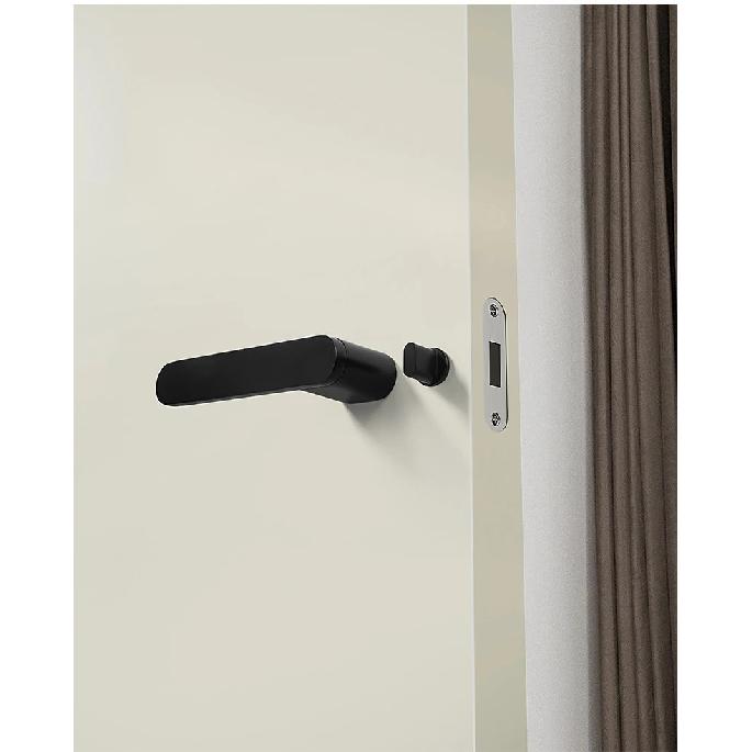 Bedroom Silent Magnetic Suction Door Lock Zinc Alloy Security Door Locks Indoor Wooden Door Handle Lockset Furniture Hardware