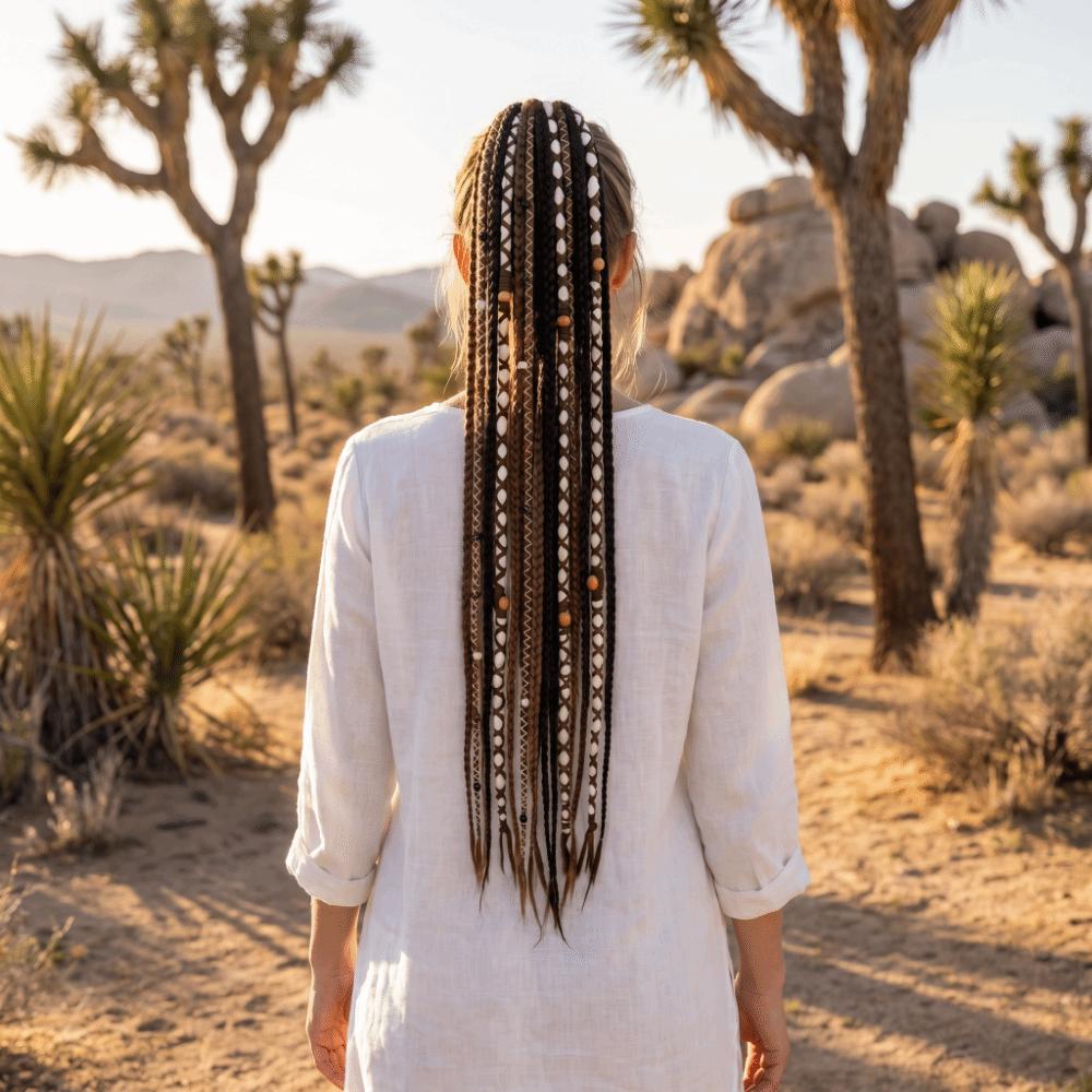 15Strands Handmade Dirty Braids 24Inch Boxing Hook Needle Hairband Party