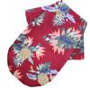 Summer Dog Shirt Hawaiian Beach Pet Clothing Coconut Tree Flower Print Puppy T-Shirt for Small Dogs Cats Vest Camp Shirt for Pug