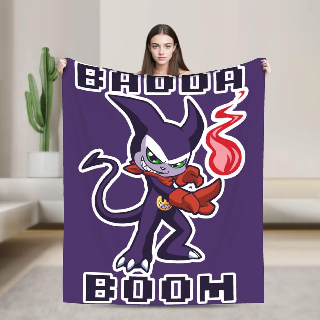 Jyarimon Gigimon Guilmon Growlmon Evolution Knitted Blankets Digimon  Wool Throw Blankets Summer Bedspreads