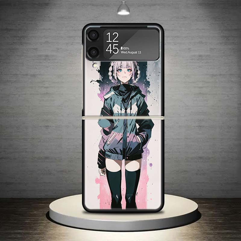Nazuna Nanakusa Anime Phone Case For Samsung Galaxy Z Flip 7 6 5 4 3 5G Shockproof Cover Z Flip7 Flip6 ZFlip5 Flip3 Flip4 Luxury