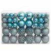 Christmas Baubles 100 Pcs Turquoise 3   4   6 Cm