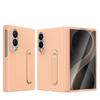 360 Metallhalter Lederhülle für Samsung Galaxy Z Fold 8 Wide 5G Displayschutzfolie Magnetische Scharnier Schutzabdeckung