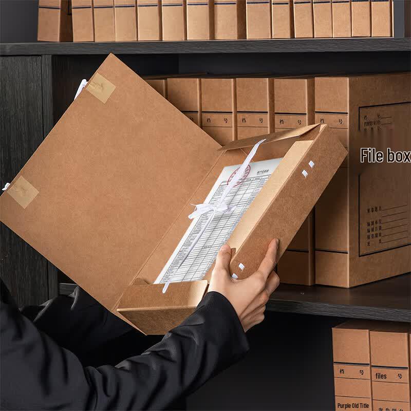 Deli Kraft Paper File Box