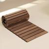 Roll-up Wooden Walkway Rustic Roll-out Garden Mat Outdoor for Lawn
