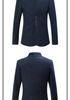 Men's Slim Fit Stand Collar Multi-Button Casual Suit Jacket