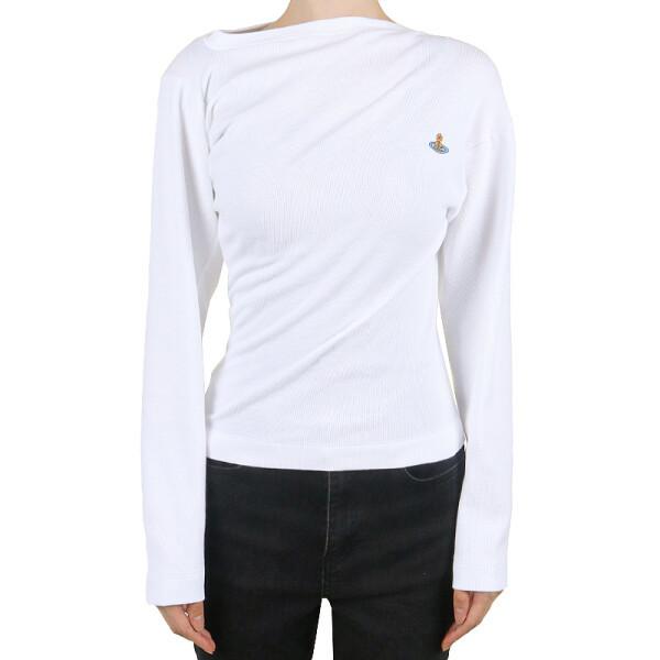 

Vivienne WeStwood 25fw Women S Hebo Long Sleeve Tee White 3g01003y J009c A401 XS