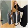 Velkokapacitní Stripe Tote Bag Nákupní taška Crossbody Tašky Nové dámské tašky