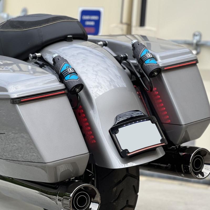 NEUE LED-Tracer-Rücklicht-Satteltaschenleuchten für Harley CVO Street Glide/Road Glide/ST (2023–2025) - Blinker/Bremslicht/Fahrlicht-Anzeige