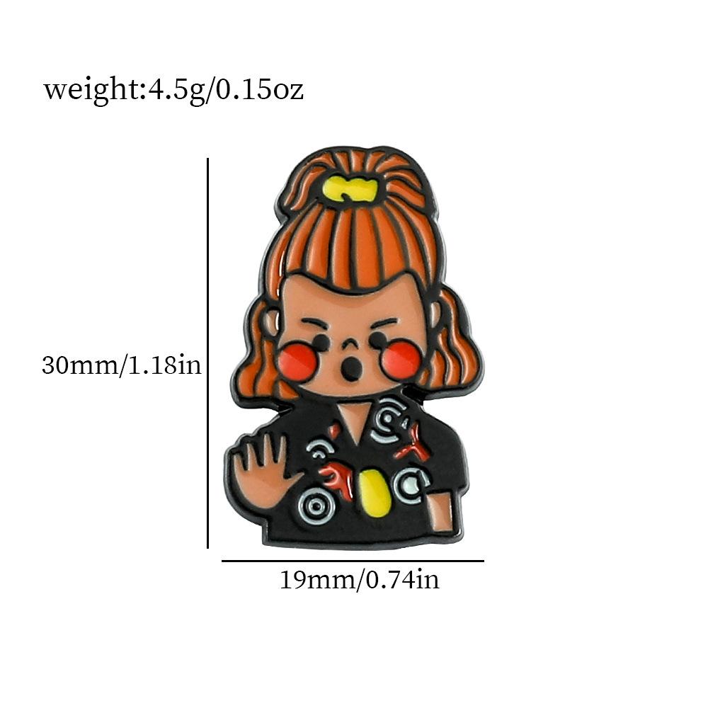 34 Odcinek Metalowa Odznaka Stranger Things Film Przygodowy Fantasy Postacie Filmowe i Telewizyjne Akcesoria Broszka ze Stopu Pin