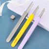 Facial Mask Clip Super Hard Round Mouth Clip Flat Mouth Tweezers Stainless Steel Duck Mouth Tweezers For Makeup Routine Beauty