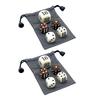 1/2/3 Sets 22MM Backgammon Dice Kit Portable Travel Acrylic Pearlescent Doubling Cube Game Night Board Game Dice Gaming Accessories