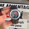 Business Hot Square Comic Cartoon Dial Quartz Men's Watch Casual Top High Quality Steel Top Waterproof Sport Men Watch AAA Clock