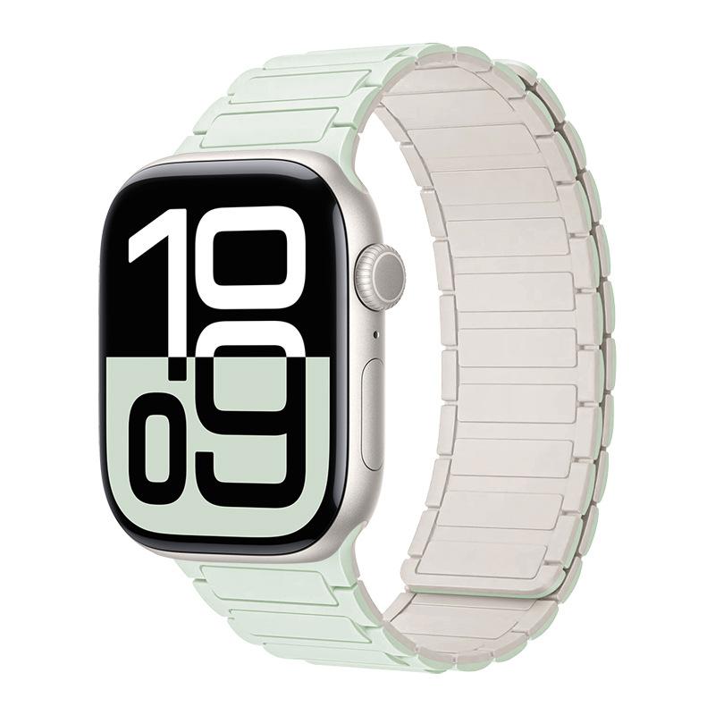 Magnetic Silicone Band for Apple Watch Ultra 3 2 49mm 46mm 42mm 45mm 44mm 40 41mm Strap IWatch Series 11 10 9 8 7 6 SE Bracelet