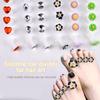8pcs/Bag Soft Silicone Flower Perals Design Toe Separator for Pedicure Foot Splitter Flexible Finger Toe Separation Tool FZQ01