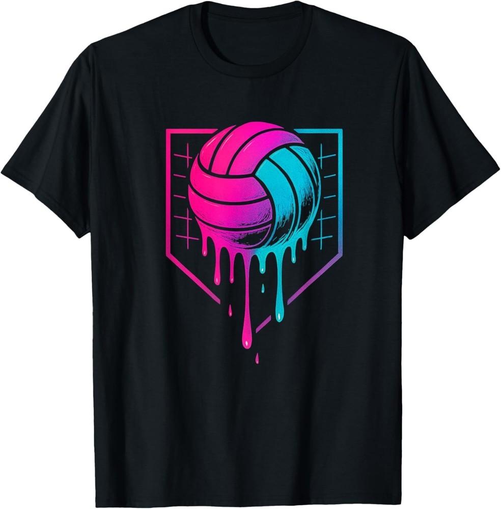 Volleyball Drip for Teens Ice Cream Drip Girls Volleyball T-Shirt unisex T-Shirt