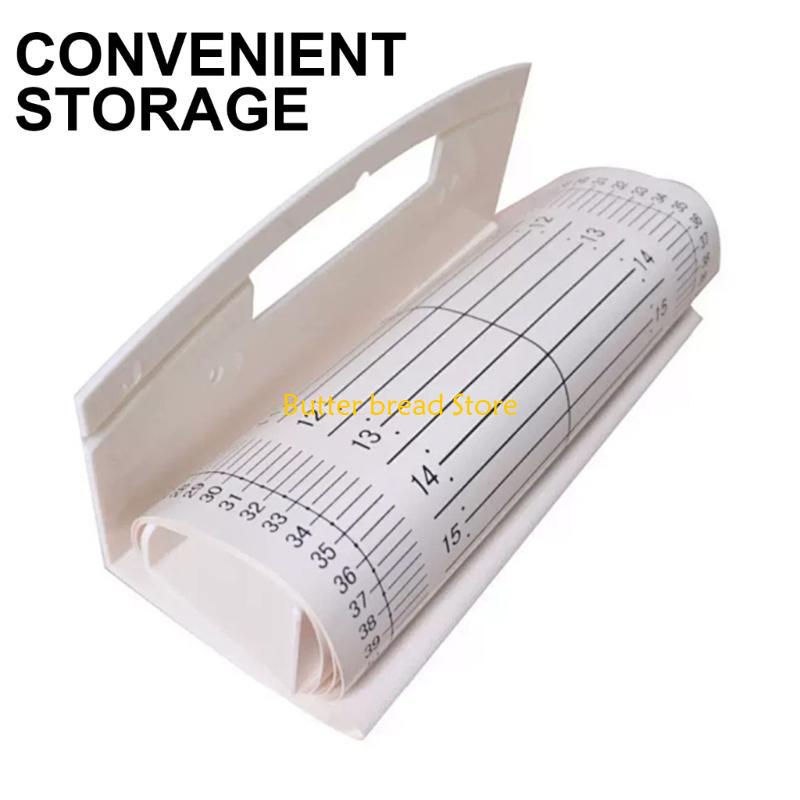W89C Foldable Baby Height Measuring Mat, Infant Growth Tracking Mat Height Measuring Ruler for Monitoring Infant Baby Growth