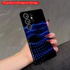 2DFlat Samsung Phone Case Blue Cosmic Particles Wave Pattern Applicable To Galaxy S22 S23 S24 S25ULTRA S26 A12 A13 A14 A15 A16