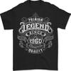 Maglietta da uomo Premium Legend 66° Compleanno 1960 100% Cotone