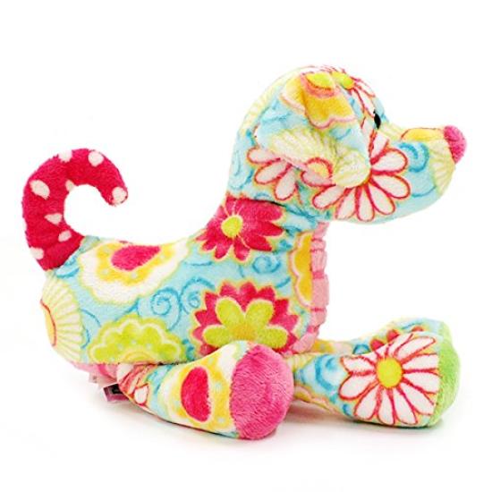 Douglas Company Stuffed Animal Dog Aqua Pink Chihuahua Fuzzle Series