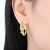 S925 Sterling Silver 18K Gold Double Layered Star Earrings Hoop Earrings Women Jewelry Original Trendy Anniversary Gifts