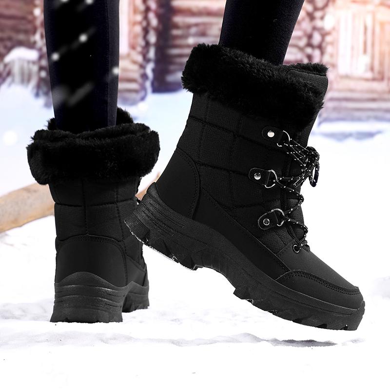 36-42 Women's High-top Winter Boots Large-size Outdoor Anti-slip Waterproof Women's Snow Boots