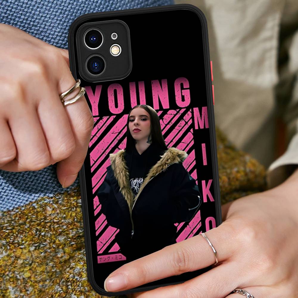 

Classic Y-Young M-Miko Music Singer Matte Translucent Phone Case For Iphone 16 ProMax 15 14 13 12 11 X XS PRO Plus iphone X