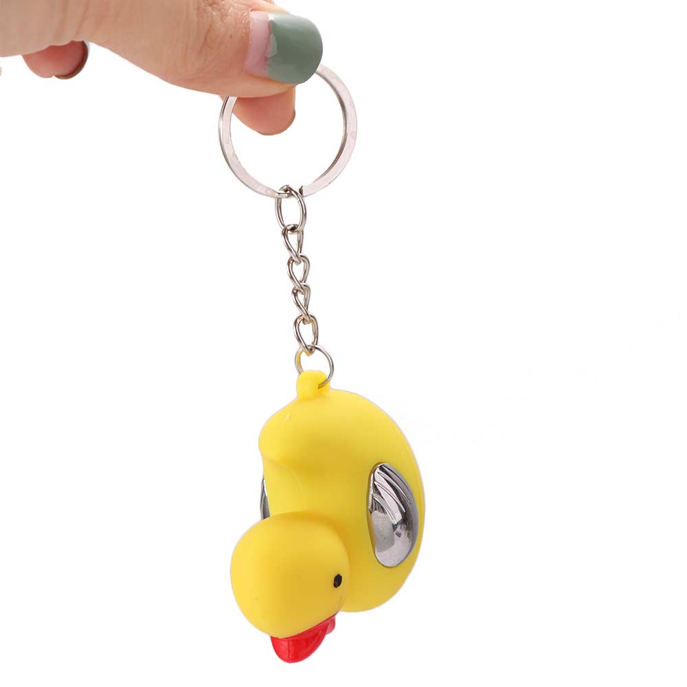 Interesting Shocking Ducks Keychain Interactive Toy Joke Gadget Electric Prank Toy  Kids Gift