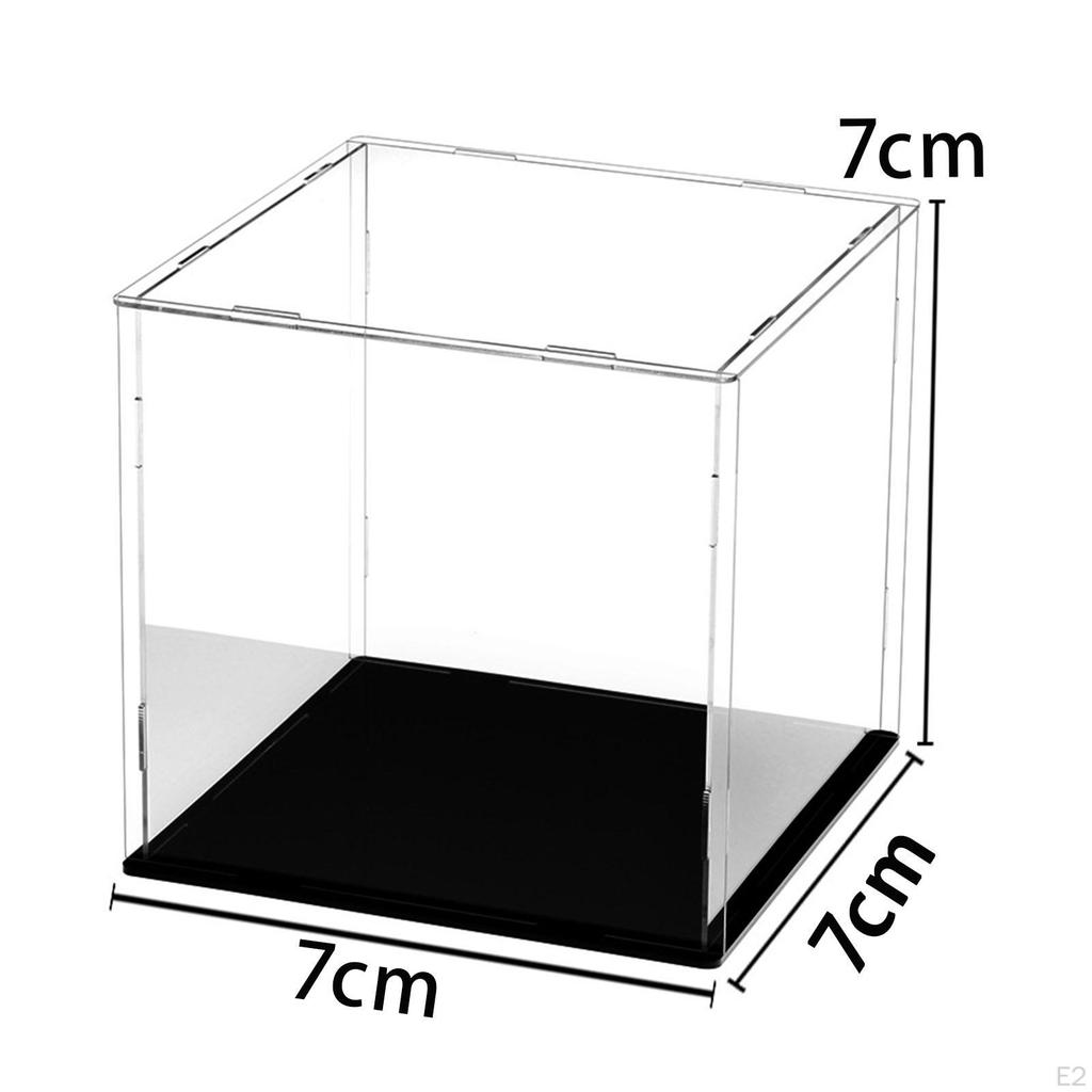Acrylic Display Box Storage Basket Transparent Souvenirs Case Figures