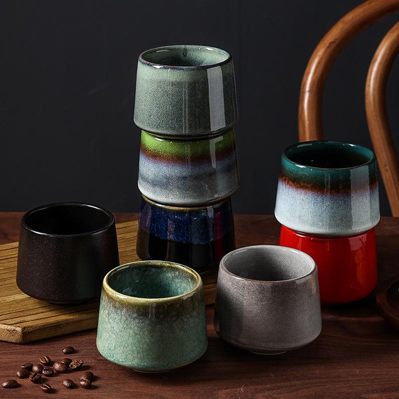 Japanese kiln style transformation tea cup, creative large household tea cup, office coffee cup, personalized ceramic cup