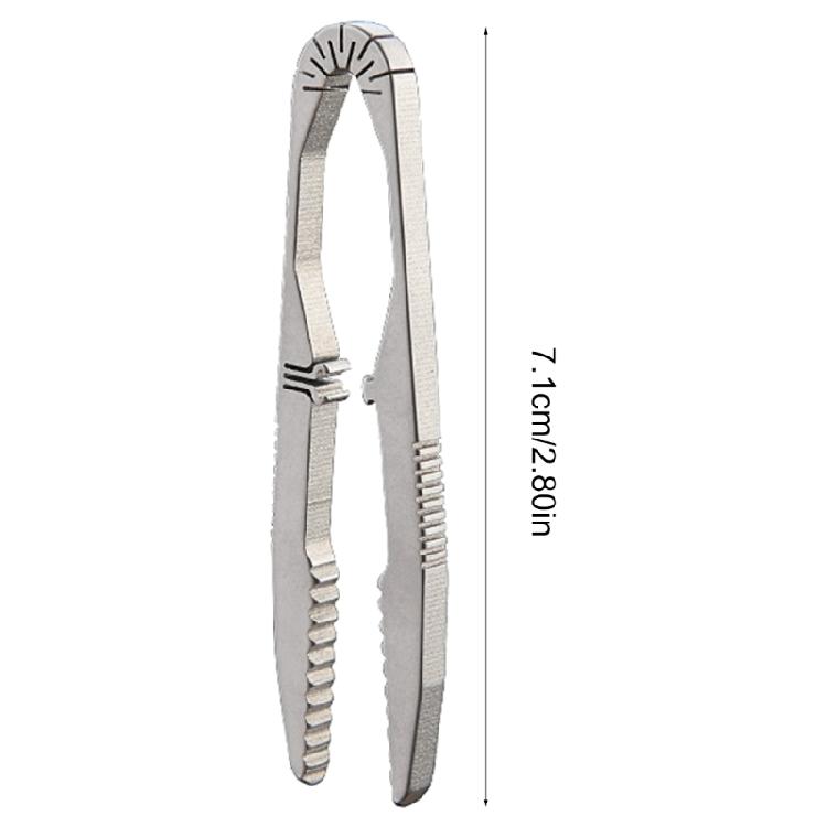 Titaniums Steel Tweezer Outdoor Survivals Travel Small Tweezer for Camping Hikings