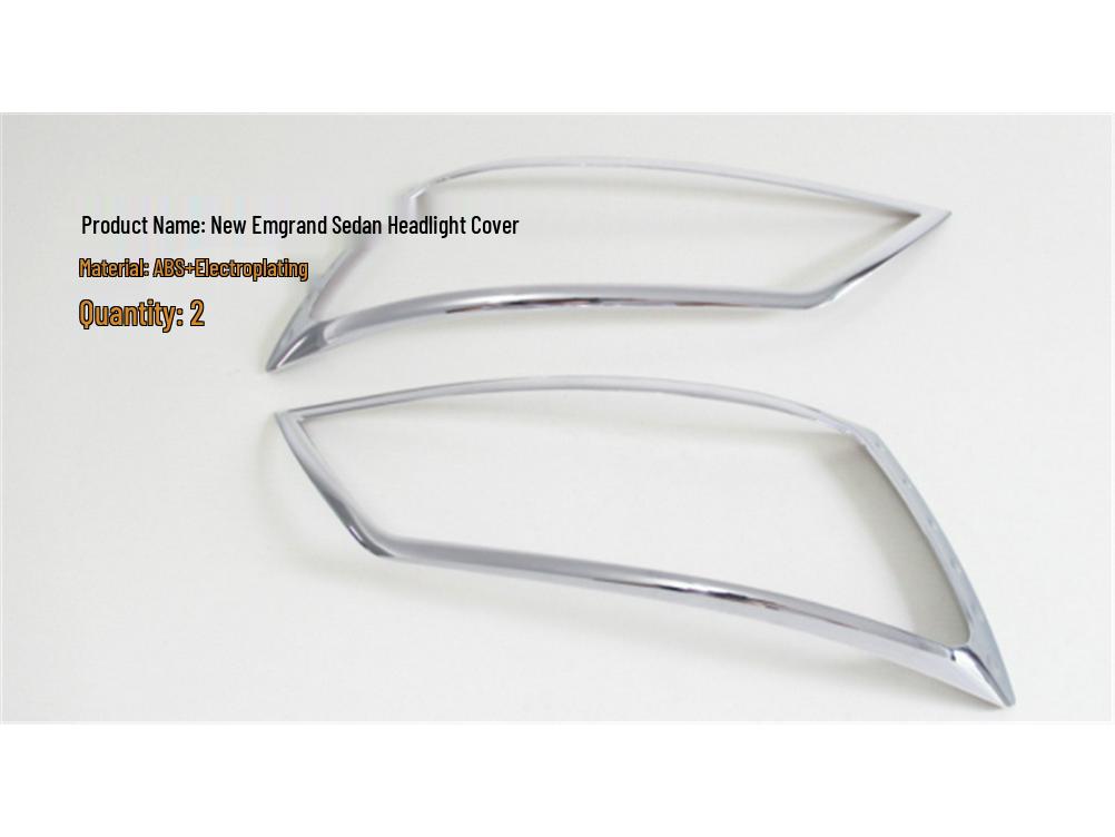 Geely Emgrand EC7 Light Covers: Headlight, Taillight & Rear Fog for 2014-2016 Models