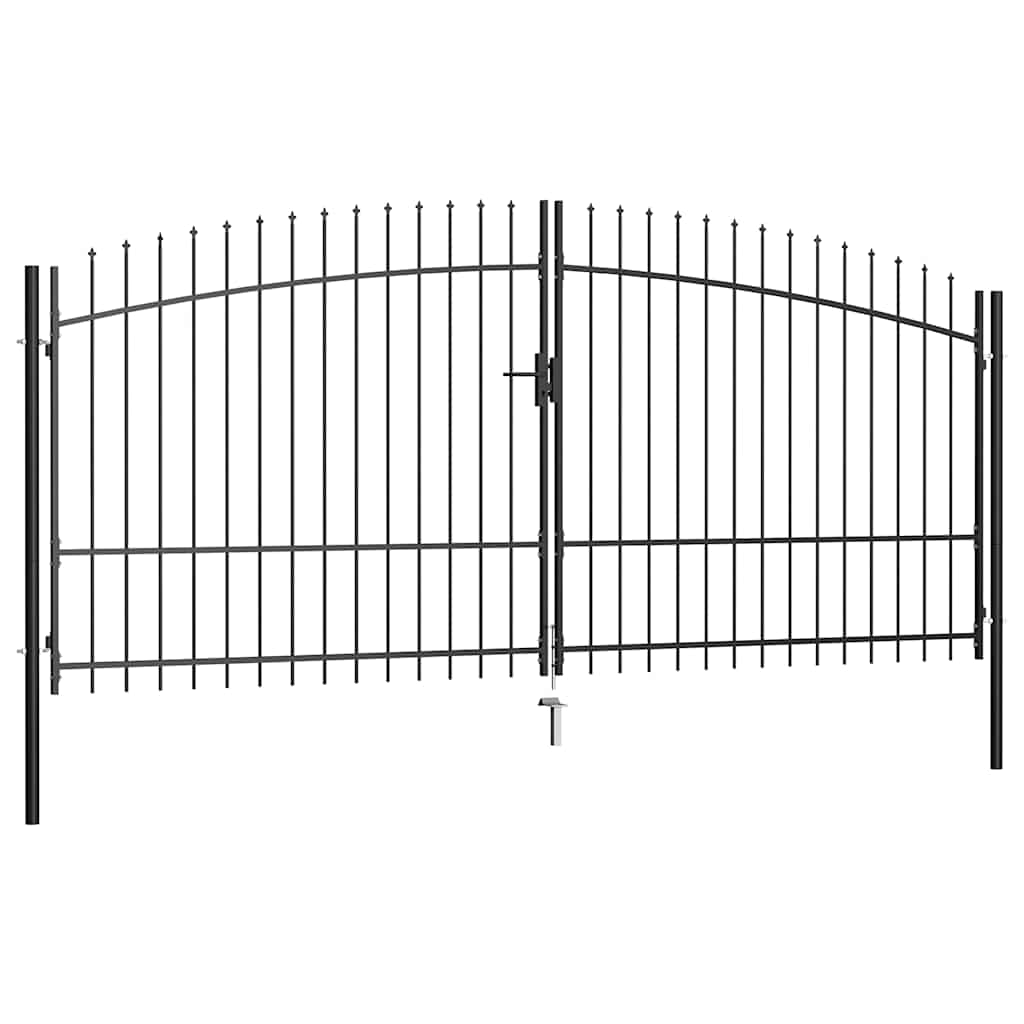 Woerden Doppelflügel Gartentor mit Speerspitzen-Design 400 x 224,5 cm