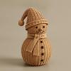Figurine Bonhomme de Neige en Résine Ornements Cosy Détaillés pour Étagère