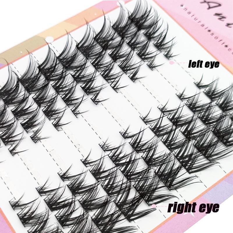 80 Cluster DIY Eyelash Segmented False Eyelash Bundle Eyelash String Fox Eye Natural Makeup Products
