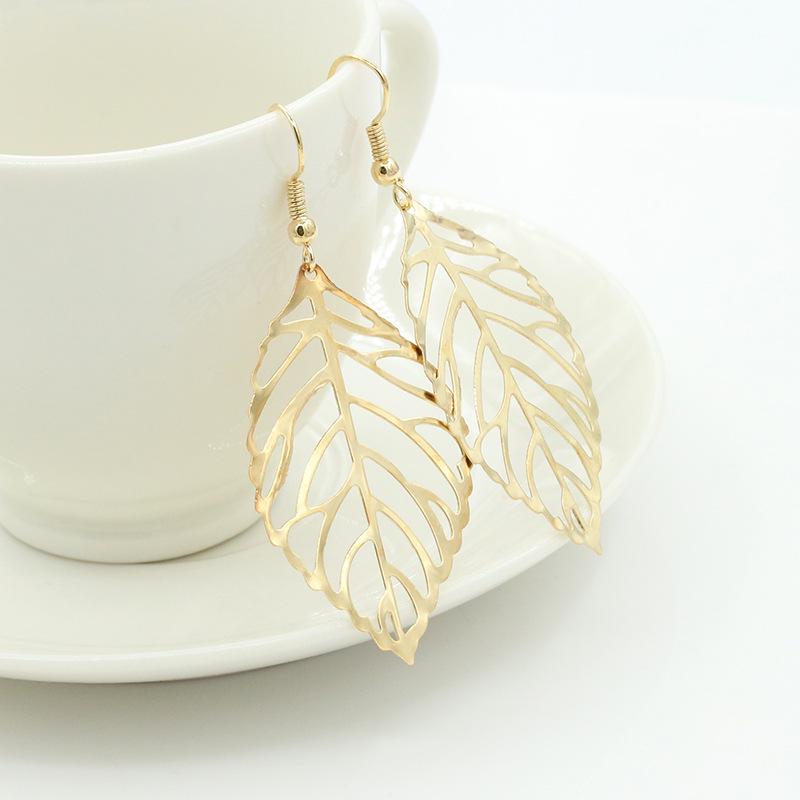 

Mori Style Alloy Leaf Dangle Earrings for Women