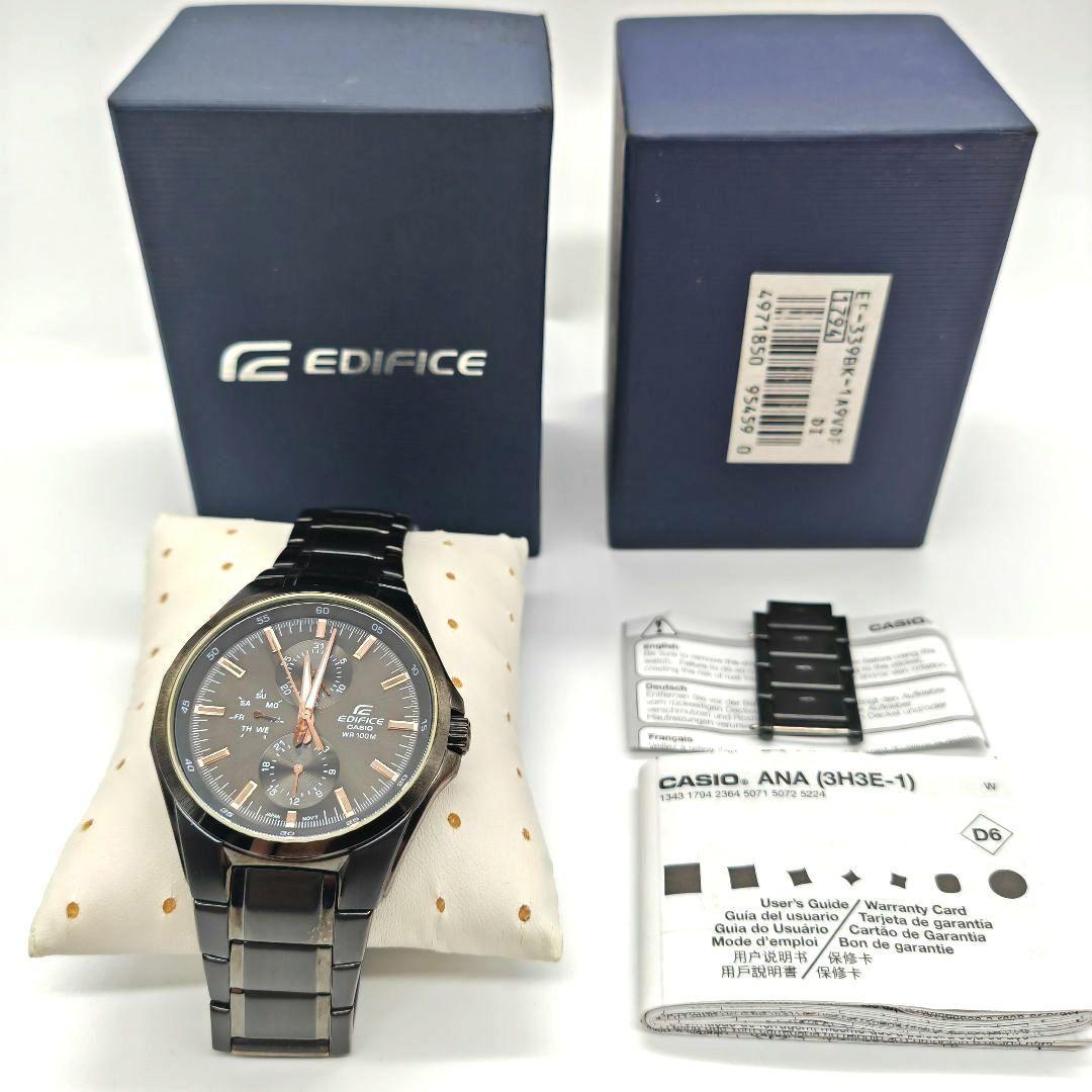 Used [Rare / complete with accessories] Casio Edifice watch EF-339BK-1A9