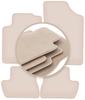 PREMIUM beige Fußmatten für: Citroen C2 Schrägheck 2003-2009