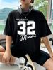 Dream City Number 32 Design Woman T-Shirts Polyester Multicolor T Shirt Hip Hop Summer Short Sleeve Y2K Breathable Clothing