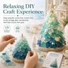 Sea Glass Christmas Tree 3D Glowing Handmade Art Set Jellyfish