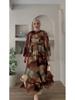 Elegant Spring 2025 Long Sleeve Dress - Women's European & American Style, Round Neck, Loose Fit