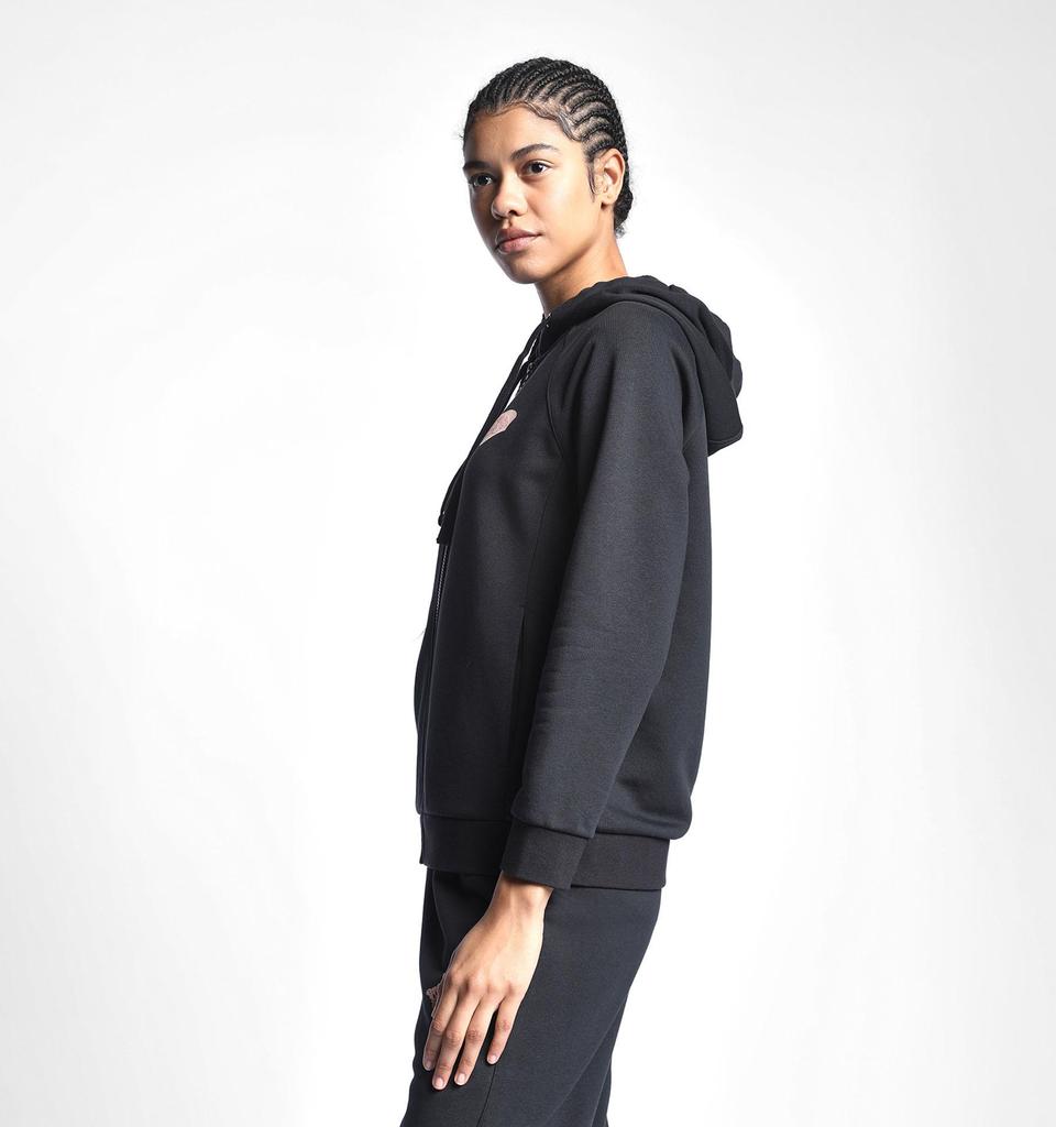 Damen-Sweatshirt mit Kapuze und Reißverschluss 22N-2150