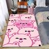 Pink Cartoon Bear Pattern Carpet for Kids, Cute and Cozy Bedroom Decor Suitable for Use As an Anti-slip for Living Room Bedroom Sofas