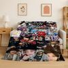 Fashion Kpop Stray Kids Soft Flannel Throw Blanket,Cozy Blanket for Bed,Couch,Sofa,Bedroom,Living Room,Travel,Picnic Camping