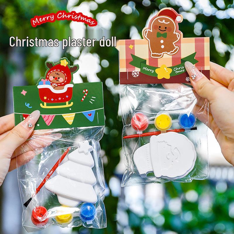 

Christmas Cartoon Plaster Doll Painting Kit for Kids - Small Holiday Gifts