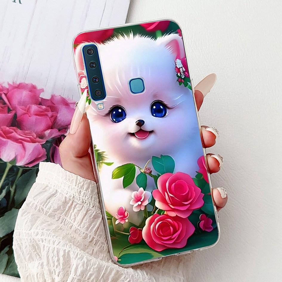 For Samsung Galaxy A7 A9 2018 Case New Fashion Flower Marble Soft Silicone Clear Phone Cover For Samsung A9 2018 SM-A920F Bumper