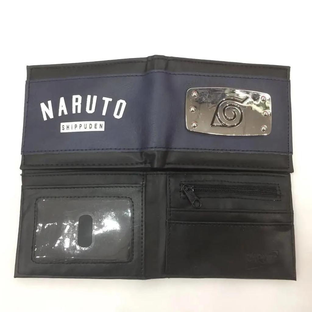 Anime Naruto Silicone Women Men Coin Purse Bank ID Card Holder Premium Card Clip Bag Cartoons Cosplay Short Wallets Toys Gifts