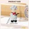 Chef Resin Figurine Ornament Modern Decorative Collectible Decor for Table Kitchen Counter