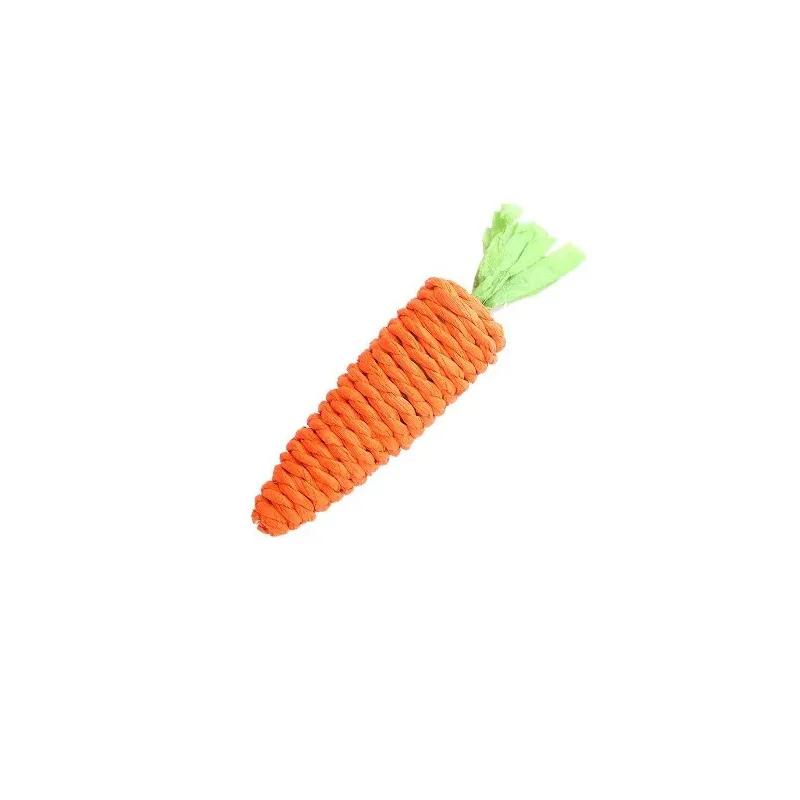 

Cat Toy Carrot Voice Activated Pet Toys Anti Bite Paper Rope Scratch Cleaning Teeth Interaction Toy Chewing Toys Catnip Pet Supp