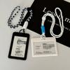 Transparent Couple Lanyard Card Holder for Bus and Campus ID